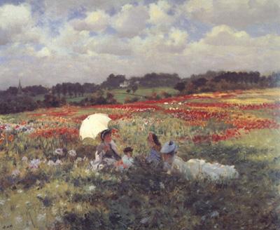 Giuseppe de nittis In the Fields Around London (nn02) Germany oil painting art